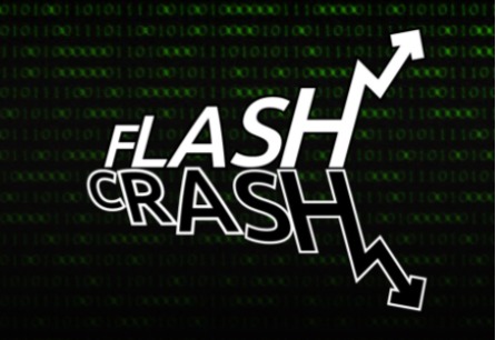 scritta grafica flash crash